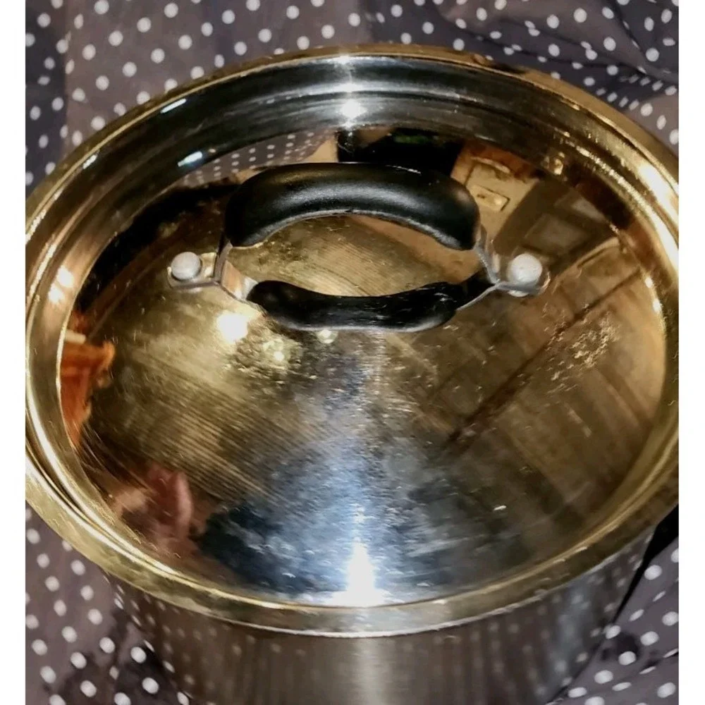 KitchenAid 8 qt Stockpot  Stainless Steel Pan With Lid Large Cooking Canning